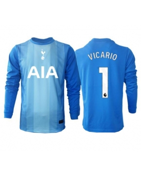 Tottenham Hotspur Guglielmo Vicario #1 Portiere Maglia Gara Trasferta Repliche 2025-26 Maniche Lunghe